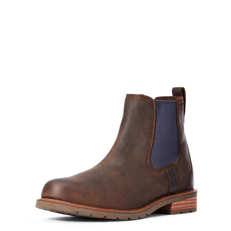 Ariat Wexford - Enkel Laarzen Donkerblauw / Bruin Heren - 20596-930